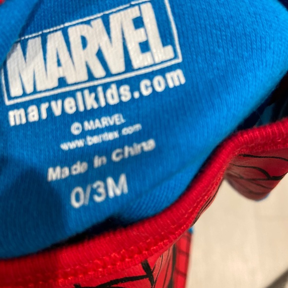 Spider-Man/captin america super hero baby onesies - Picture 2 of 2